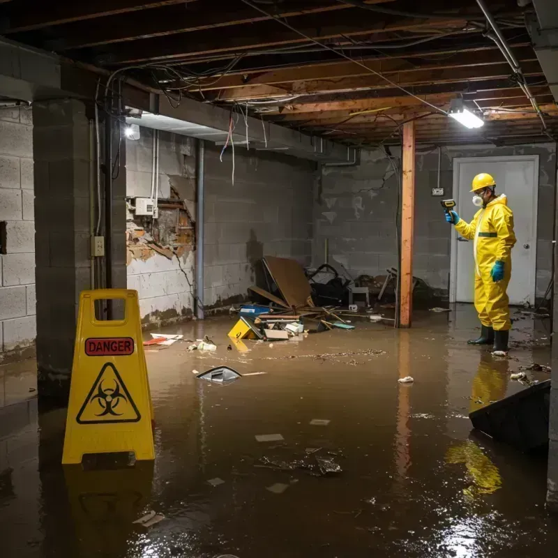 Flooded Basement Electrical Hazard in Forest Lake, IL Property